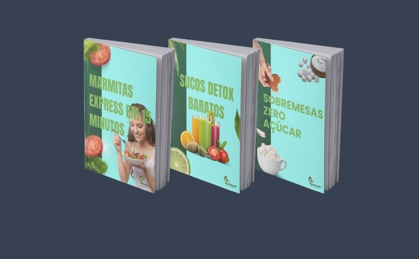 Capa para Ebook Receitas Saudáveis Para Diabéticos Moderno Verde (856 x 530 px) (4)